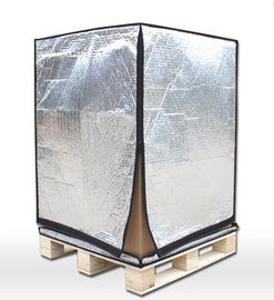 Penutup Pallet Terisolasi Perak, Pengiriman Liner Kontainer Isolasi Termal